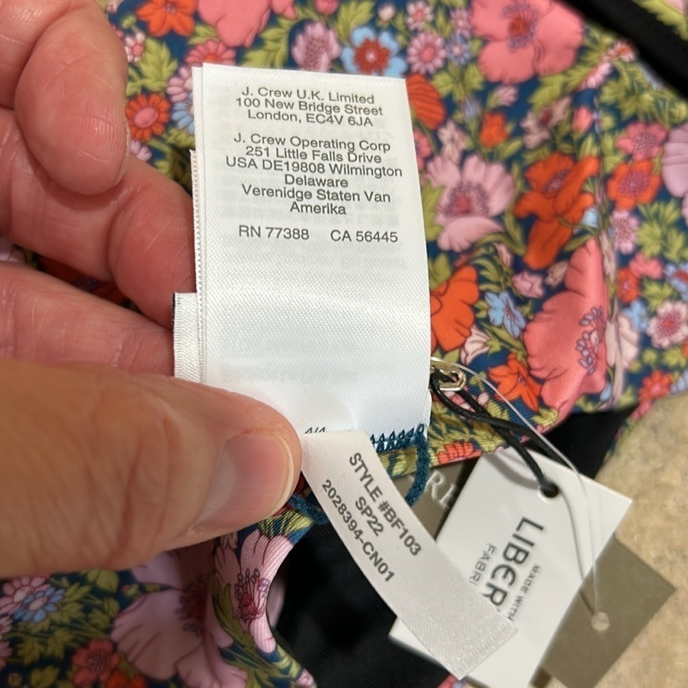 NWT J. Crew Liberty London Meadow Song Floral Bikini Bottom Size XXS - Picture 11 of 12